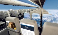 هواپیماهای آینده با پنجره مجازی