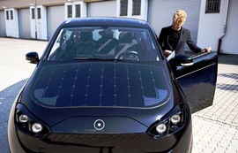 ساخت خودرویی جدید با سقف خورشیدی + عکس
