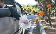 اعمال جریمه پرتاب زباله از خودرو